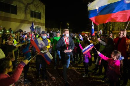 Sprejem Lovra Kosa - Prihod Lovra Kosa